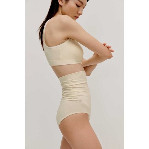 Neiwai Postpartum High Waist Shaping Brief XS Sweet Corn Compression Panty - Picture 4 of 5